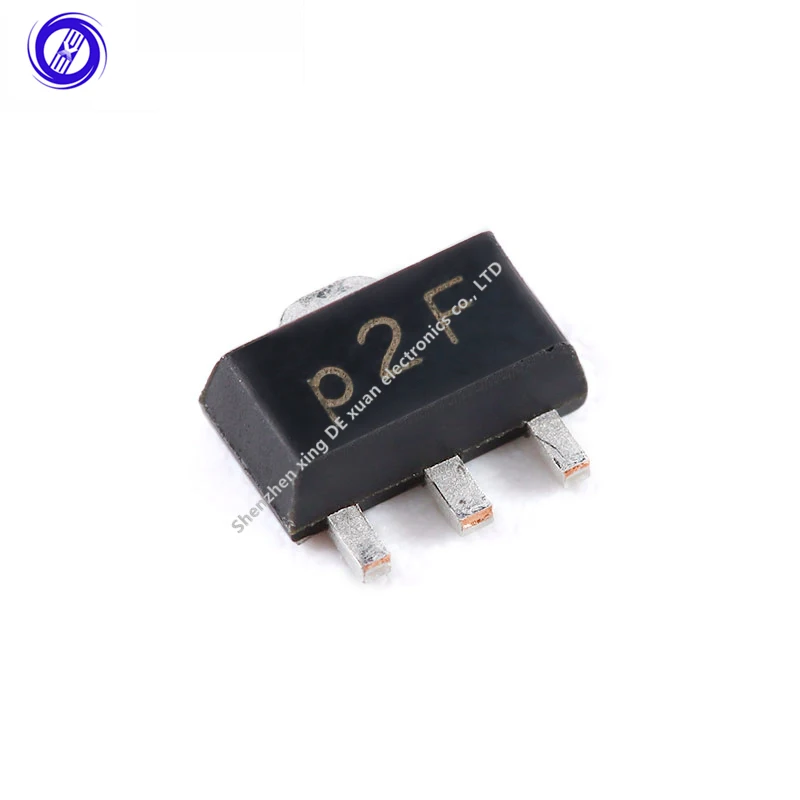 Asli 20 buah transistp2f SOT-89 60V 600mA PNP transistor trioda