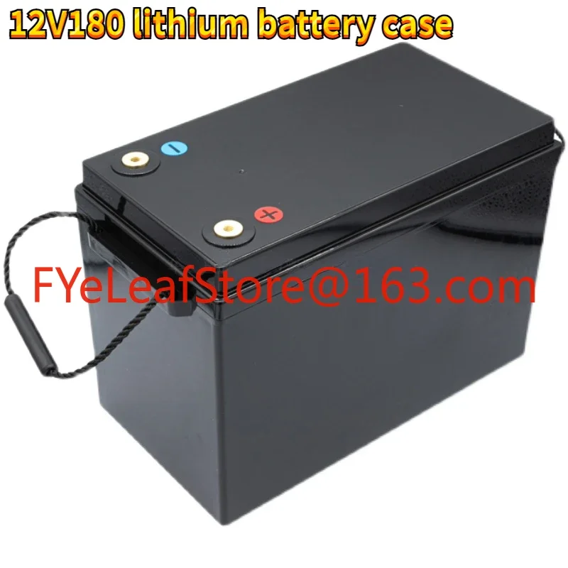 

New 12V180AH lithium battery plastic waterproof shell can hold 18650 26650 32650 cells