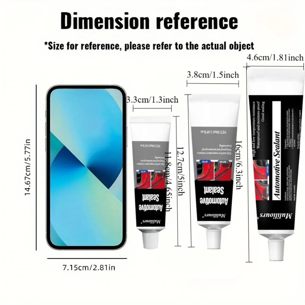 Bande d'étanchéité automobile pour réparation de pneus, liaison de fissures en caoutchouc, étanche, idéale pour les fissures de pneus de fenêtre de toit, utilisation domestique, Compatible en