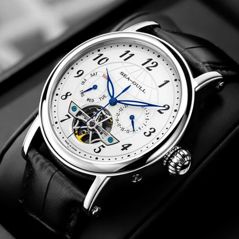 Seagull Men Mechanical Watch Classic Series Business Dress Automatic Watch Flywheel Luxury Male Watches Механические часы 1127