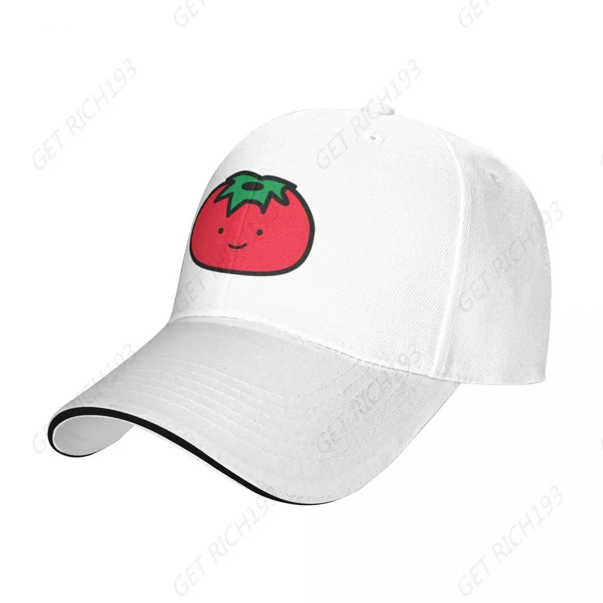 Cute Tomato Cap Baseball Cap Horse Hat Sun Cap Women'S Hat Men'S Farm Fruits Vegetables Style Hats One Size