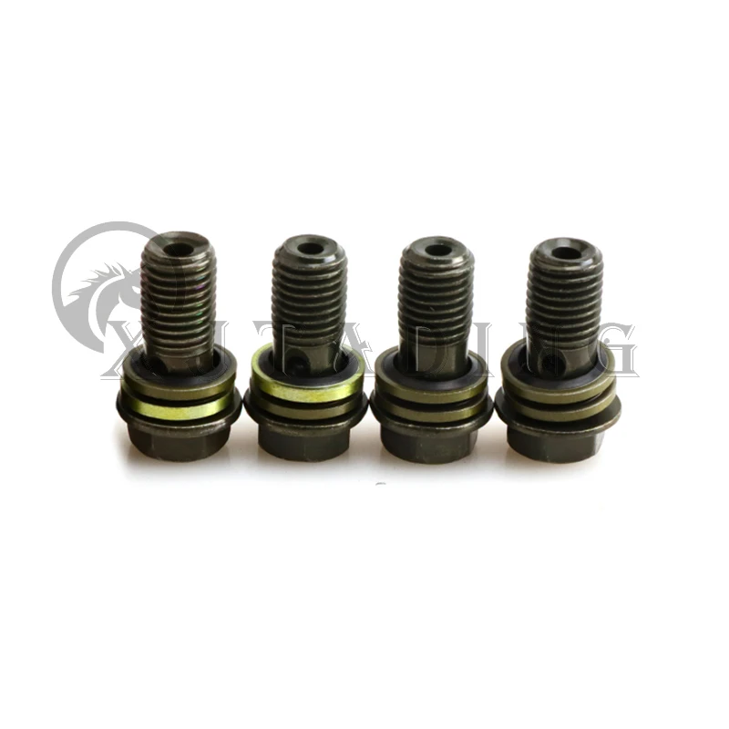 4 szt. M8/M10*1.25*22mm pompa hamulcowa śruba węża olejowego śruba banjo motocykl Quad ATV uniwersalna rura śruby rurowe śruby