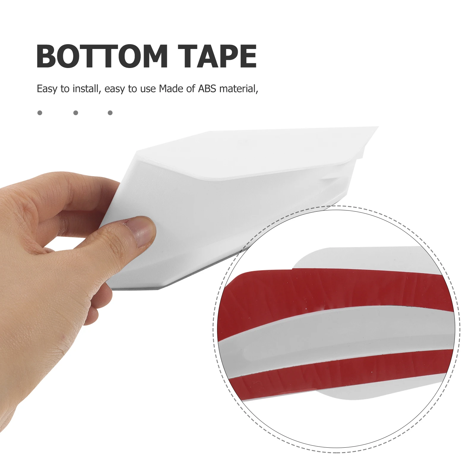 

Motorcycle Fixed Side Spoiler Front Aerodynamic Mini Wind Deflector Motorbike ABS Durable Strong Easy Install Motorcycle Spoiler