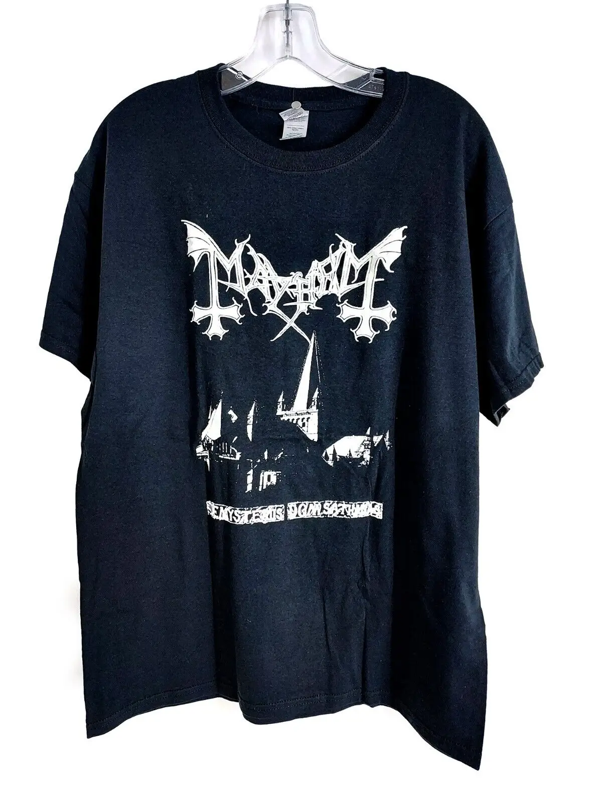 Mayhem - De Mysteriis Dom Satahanas T-Shirt *L* Darkthrone Bathory Gorgoroth