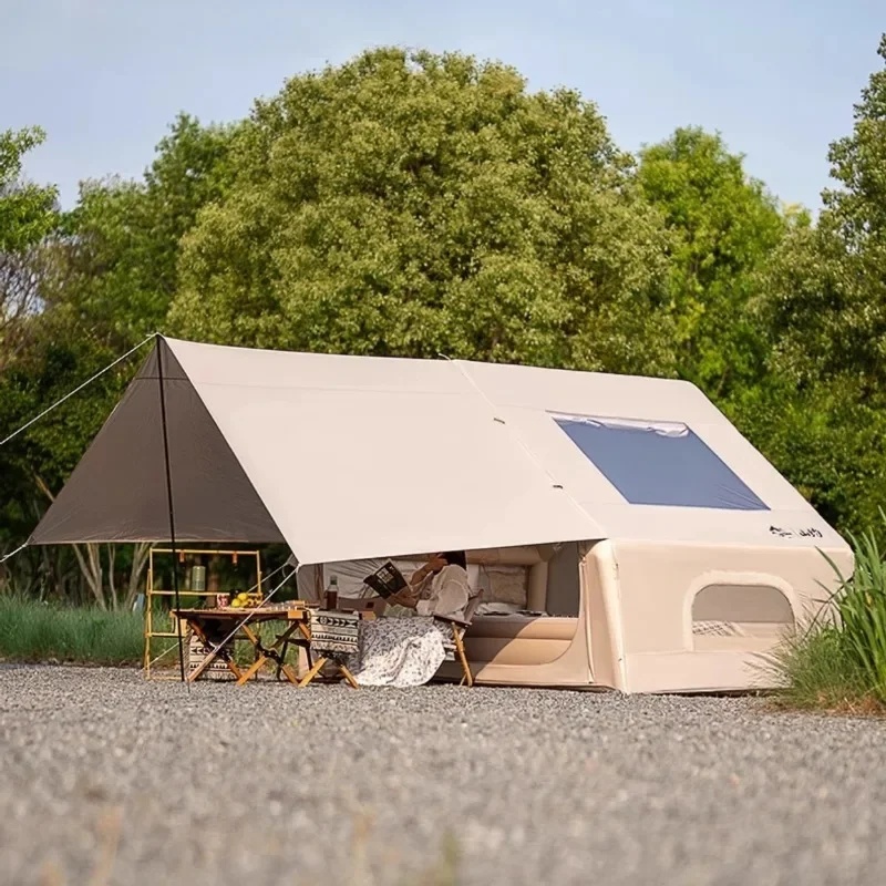 

Портативная автоматическая надувная палатка для кемпинга, складная водонепроницаемая солнцезащитная палатка на открытом воздухе, набор снаряжения для кемпинга