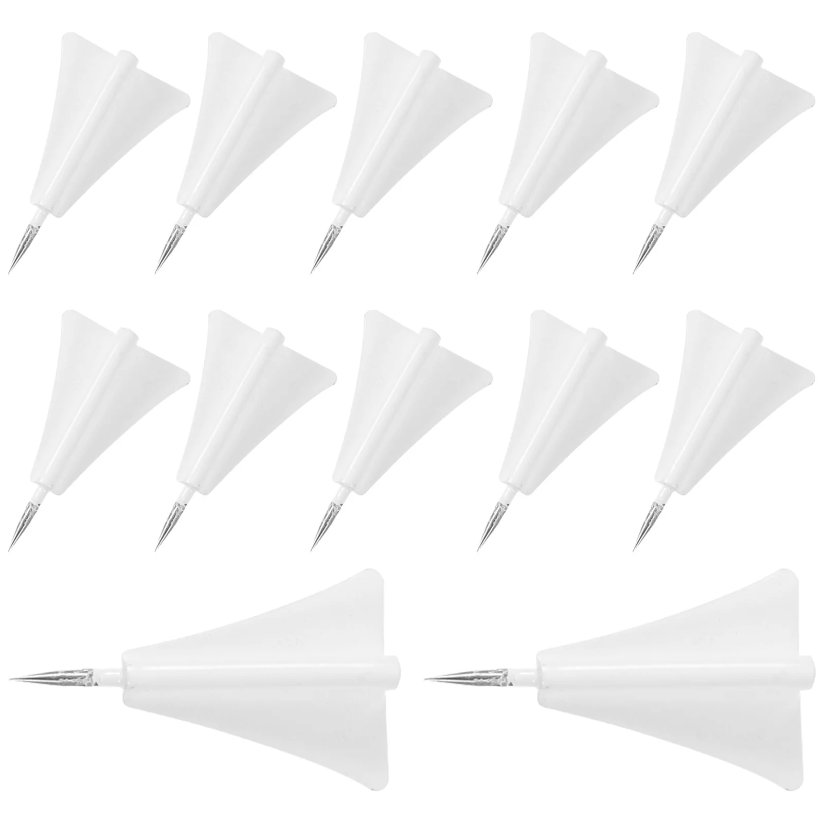 12 قطعة 1 صندوق معدني طائرة دفع دبابيس الإبهام الزخرفية لخريطة مكتب لوحة الإعلانات الفلين المسامير جدار عرض الحرفية #2