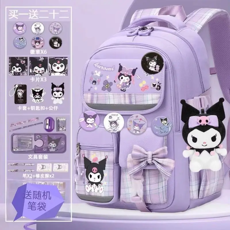 

Anime Kulomi Backpack Large Capacity Cute Cartnoon Figure Periphery Melody Students Back-To-School Season Stationery Bag Gifts
