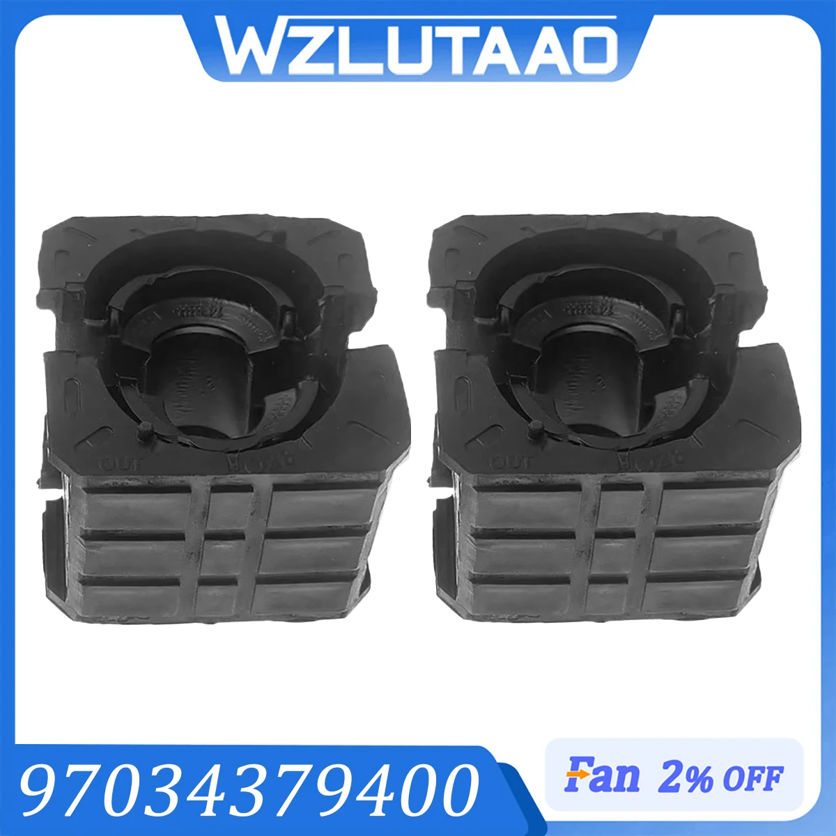 4Pcs Front Stabilizer Bar Bushing 97034379400 For Porsche Panamera 970 2013-2016 3.0L 4.8L Anti Roll Sway Bar Bush