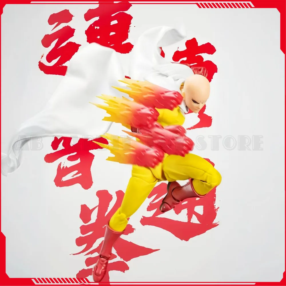 ฟิกเกอร์อนิเมะวันพันช์แมน ไซตามะ รุ่น Revoltech จาก Kaiyodo ของสะสมจากคอลเลกชัน Amazing Yamaguchi รูปปั้นโมเดลของเล่นตกแต่ง ของขวัญ