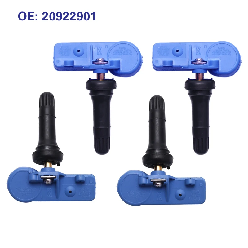 4pcs Tire Pressure Monitor Sensor 20922901 13581561 22853740 For Cadillac CTS SRX 2007 2008 2009 Opel Chevrolet Buick 433MHz