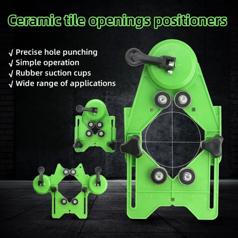 

XMSJ 4-83mm Glass Tile Opening Locator Suction Cup Marble Punch Drill Guide Diamond Drill Adjustable Guide Hole Locator 2025new