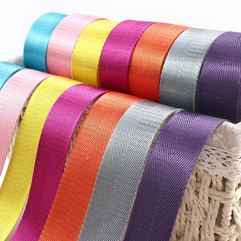 

40 метров, 20/25/32/38/50 мм, 1 мм толщиной, однотонная нейлоновая лента для ремней безопасности, строп для рюкзаков, ремней для сумок, аксессуар для шитья своими руками