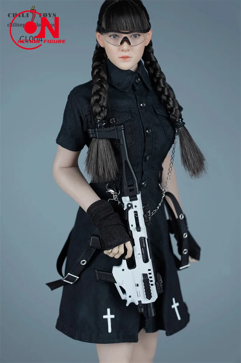 1/6 CHILI TOYS CL004 mujer Sexy vigorosa joven vigor ropa de trabajo vestido conjunto para muñeca de figura de acción soldado femenino de 12 pulgadas