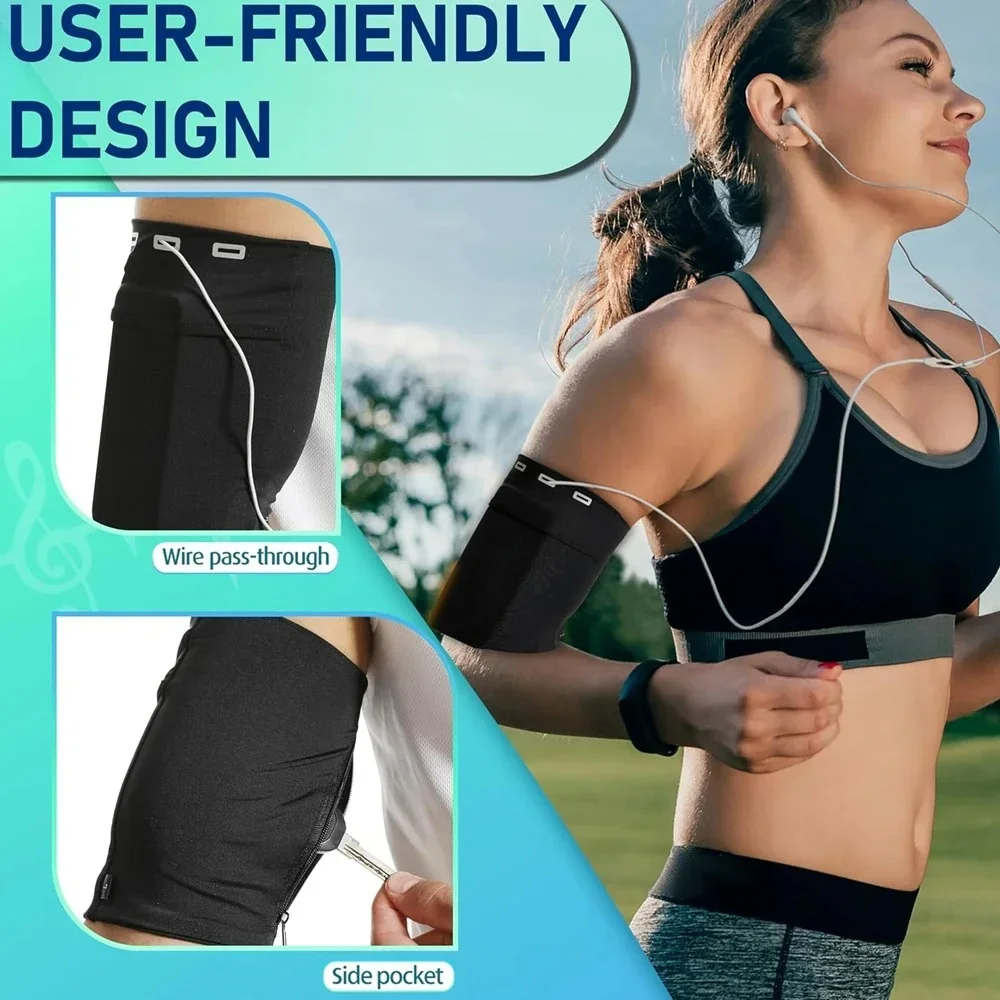 

1pc Running Mobile Phone Arm Bag Universal Breathable Sports Accessories Armband Jogging Bag Phone Armband Case Outdoor Arm Bag