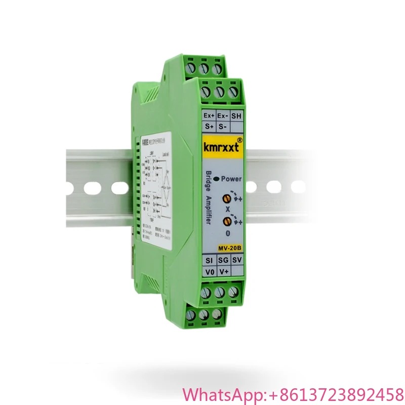 

Precision Weighing Transmitter Strain Bridge Force Measurement Pressure Tensile Millivolt mV Signal Amplifier 0-20mA ±10V