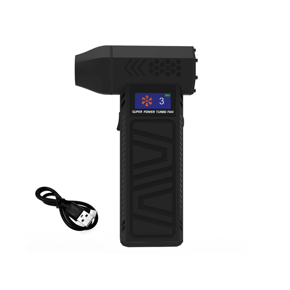 Isfriday جديد 230 جرام منفاخ هواء فائق القوة شاشة LED محمولة 3 تروس بدون فرش مروحة نفاثة توربو صغيرة لتنظيف الغبار مكتب السيارة