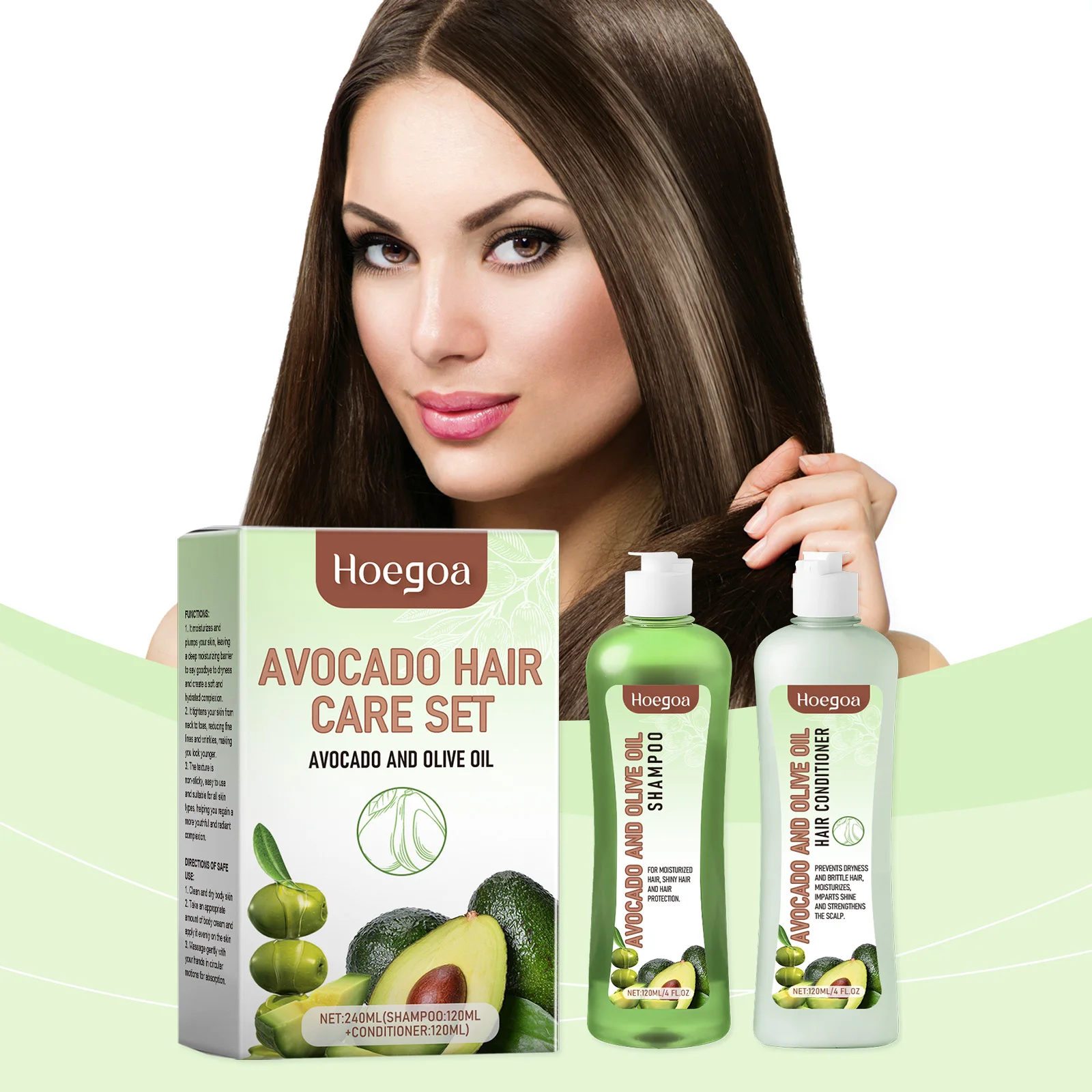 

Avocado Hair Nourishing Shampoo & Conditioner Set: Nourishes Dry & Frizzy Hair, Leaves Hair Smooth & Shiny – Hair Care Set