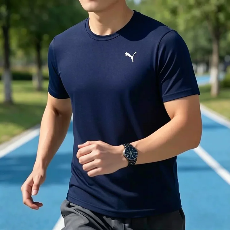 Puma men's genuine summer new model breathable fashionable casual sport short-sleeved T-shirt 520759-06