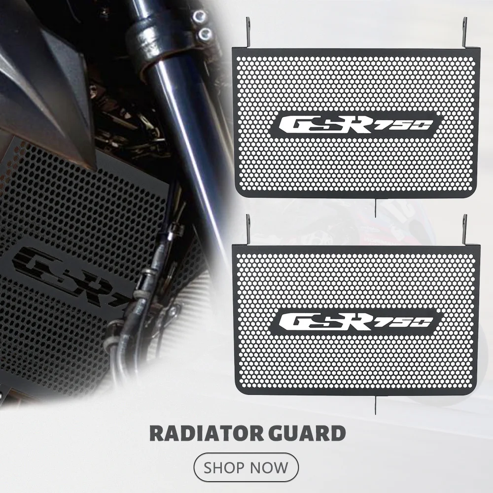 

Motorcycle Accessories For Suzuki GSR 750 GSR750 Non-ABS 2010-2017 2016 2015 2014 Radiator Grille Guard Cover Grill Protector