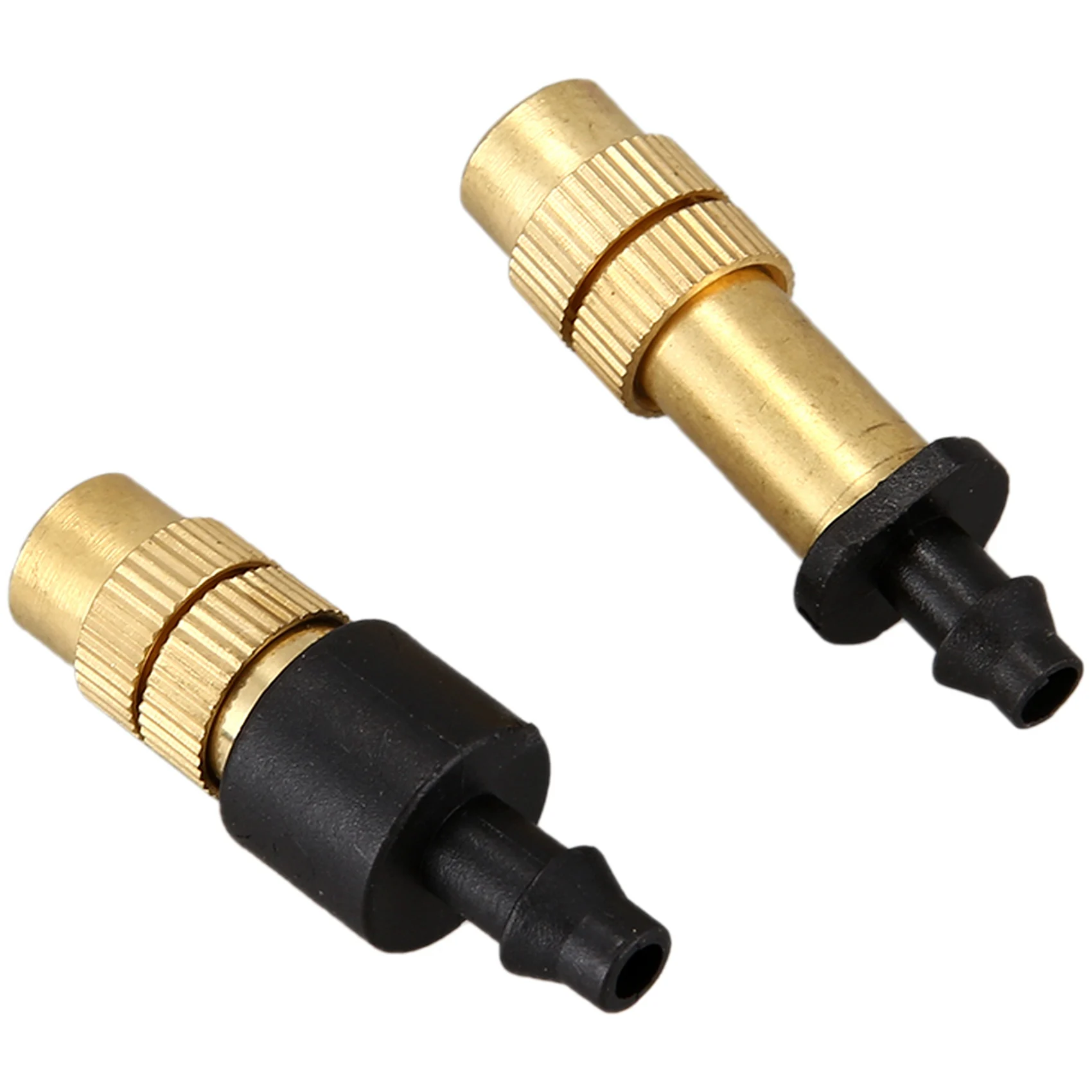 AT63-100PCS Adjustable Sprayer Brass Misting Nozzle Atomizing Sprinkler For Mini Drip Garden Watering Irrigation Spray