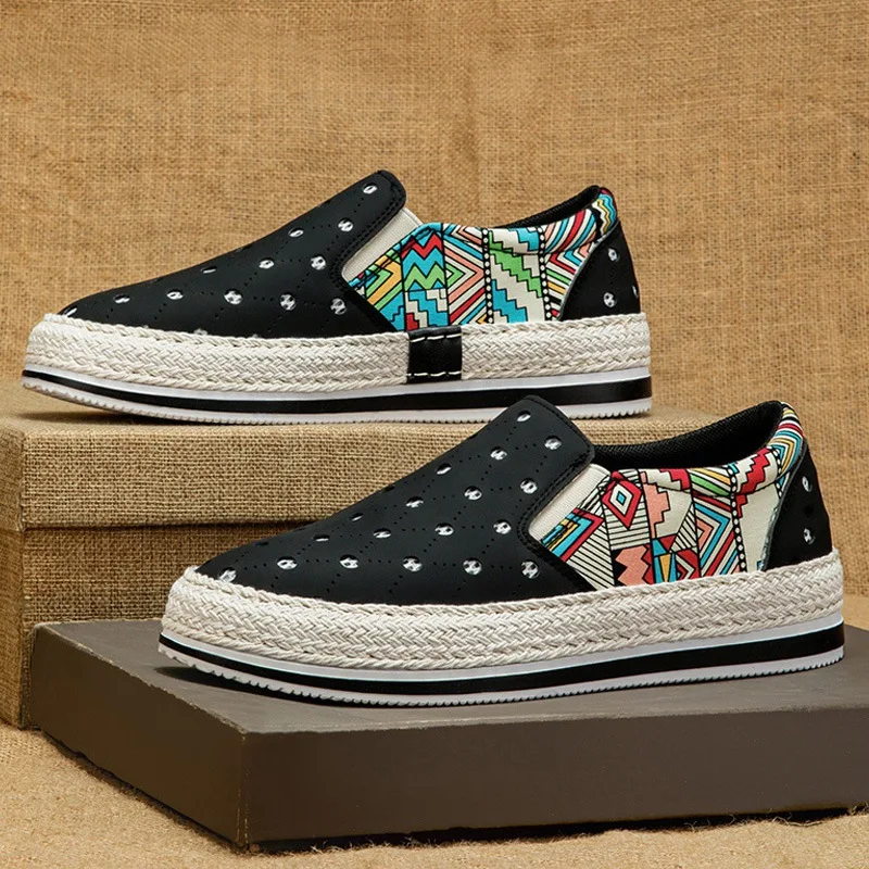 

2025 Spring and Summer Men's Personalized One Step Lazy Board Shoes Men's Casual Social Trendy Shoes for Student Youth