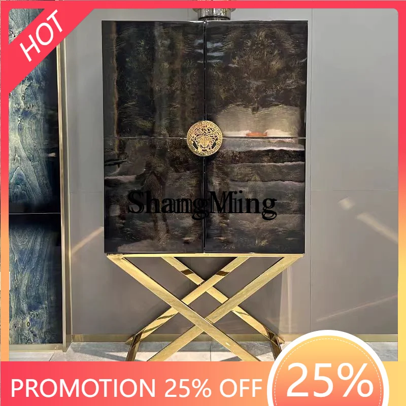 

CL high-end household wine cabinet fashionable retro high-footed side cabinet locker