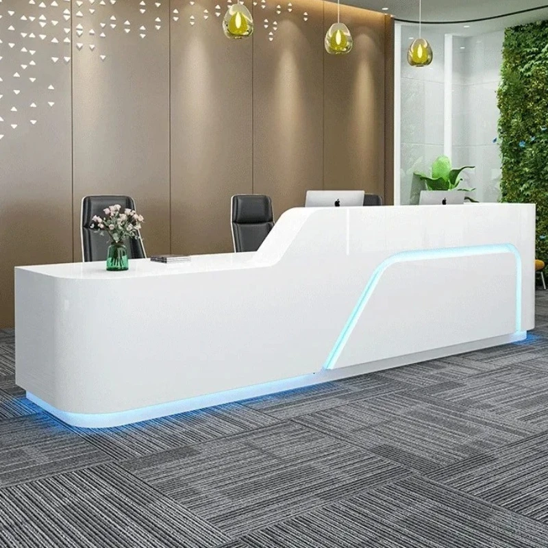 

Office Desk Furniture Business Nordic Reception Counters Cash Register Beauty Salon Pulpit For Church Shop Counter Reception For
