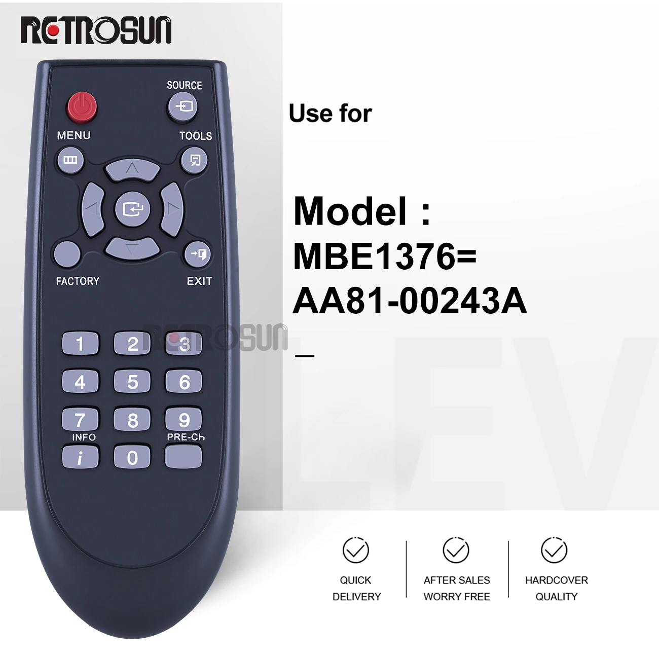 New AA81-00243A Service Remote Control Controller Replacement for Samsung TM930 TV Television