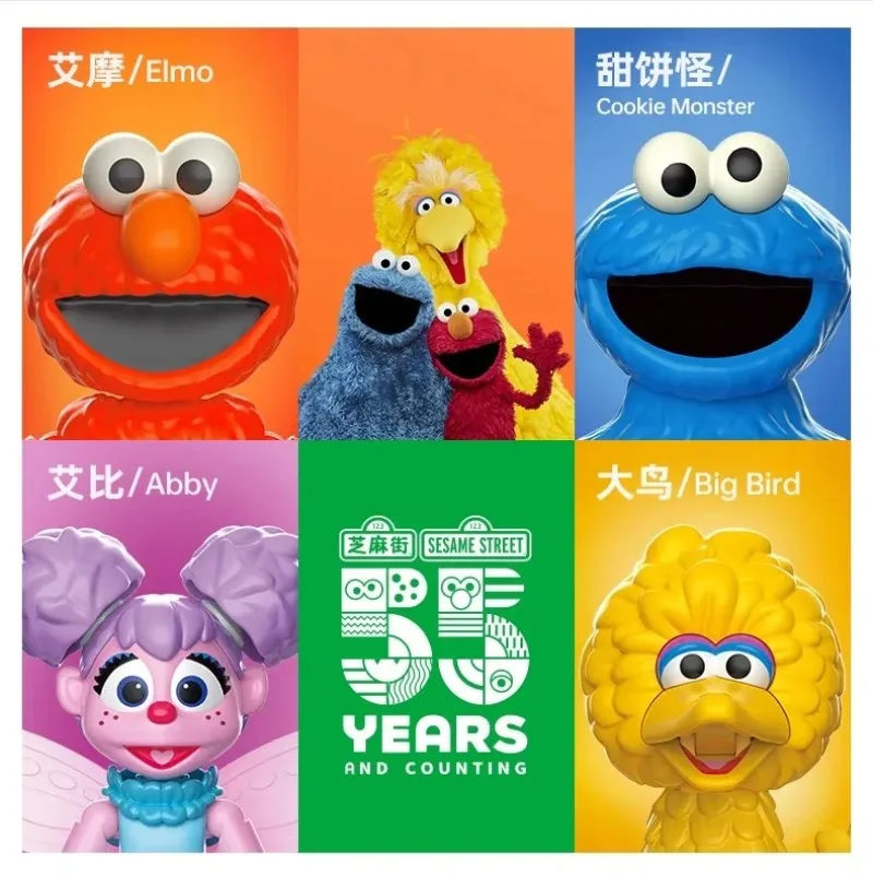 BLOKEES Sesamstraße Bausteine Big Bird Monster Bert Bewegliche Figuren Cookie Ernie Elmo Spielzeugmodell Zusammenbaubares Geschenk – Detail 28