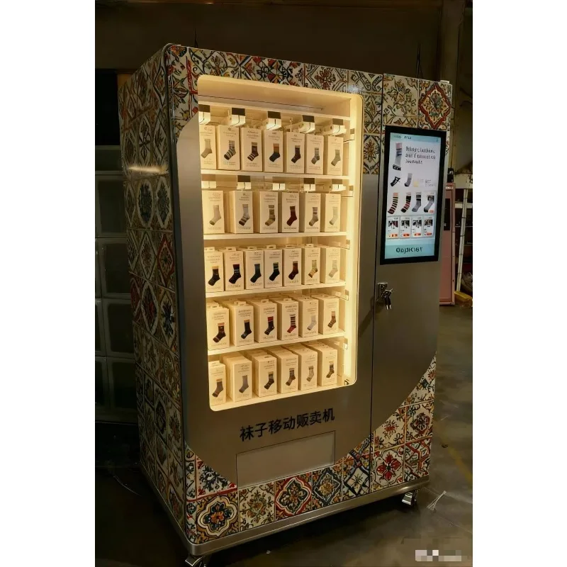 Custom Socks Vending Machine Automatic Self Service 24 Hours Operation for Gym Hotel School Public Area