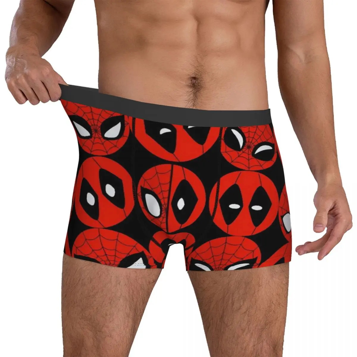 

Spideypool Icons Underwear Man Boxer Brief Comfortable Boxer Shorts High Quality Print Large Size Underpants