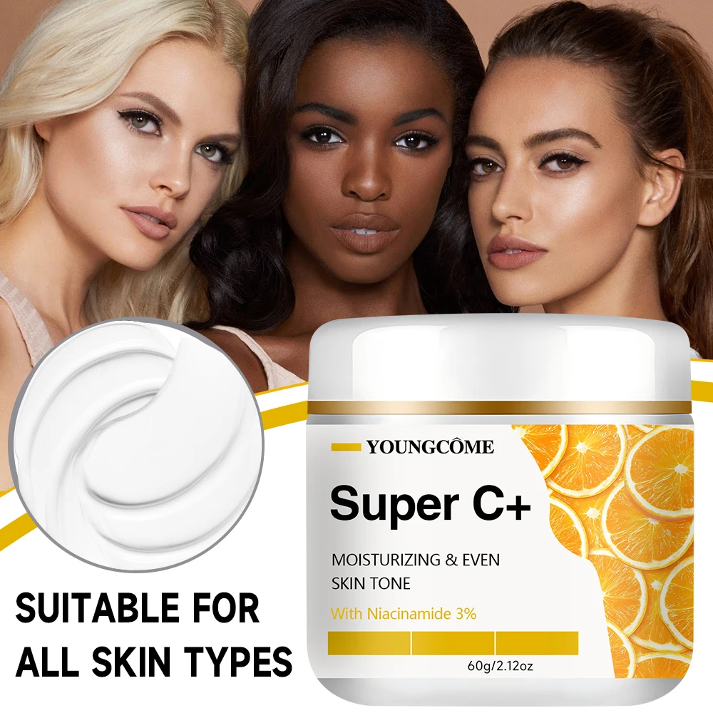SUPER CREAM vitamina C crema facial Retinol hidratante reafirmante hialurónico aclaramiento reparación suave cuidado de la piel cremas blanqueadoras