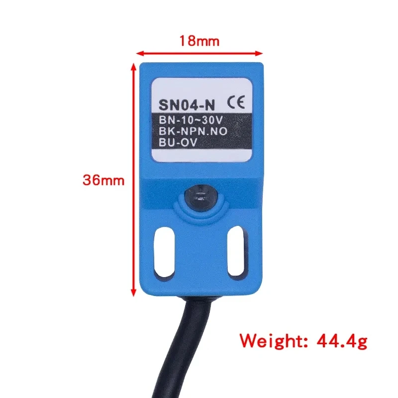 Square inductive proximity switch Metal sensing limit sensor SN04-N DC three wire NPN normally open 24V