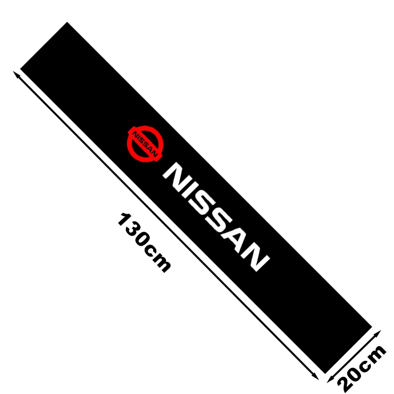 Nissan Logo windshield vinyl banner sticker For Nissan Qashqai X J11 Trail Tiida Teana Skyline Juke X-trail Almera