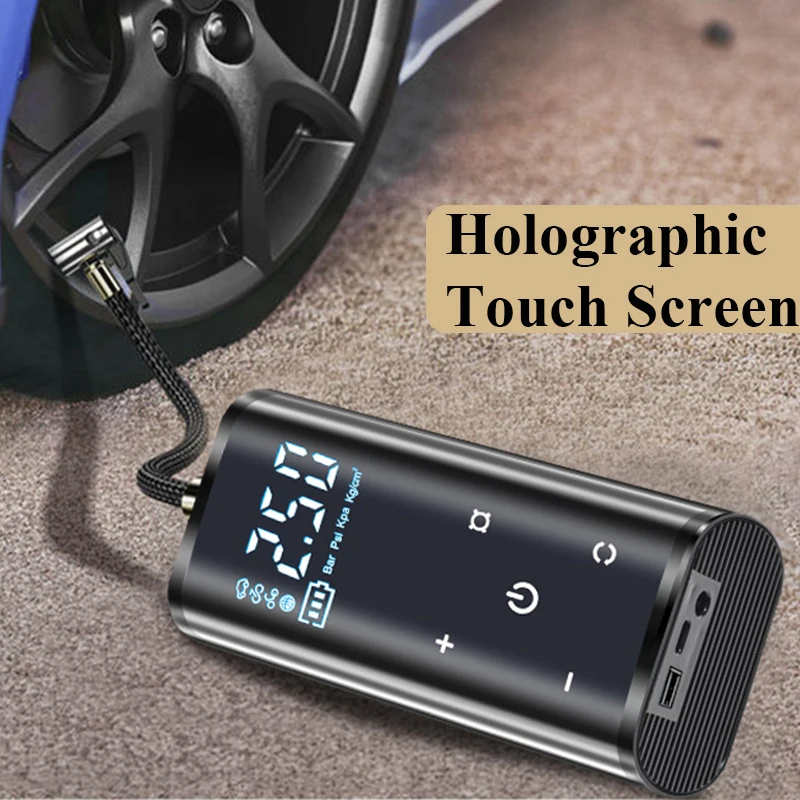 Touch-screen On-board Wireless Charging Inflation Pump Portable Car Electric Pump Car Tire Pressure Automatic Electric Air Pump