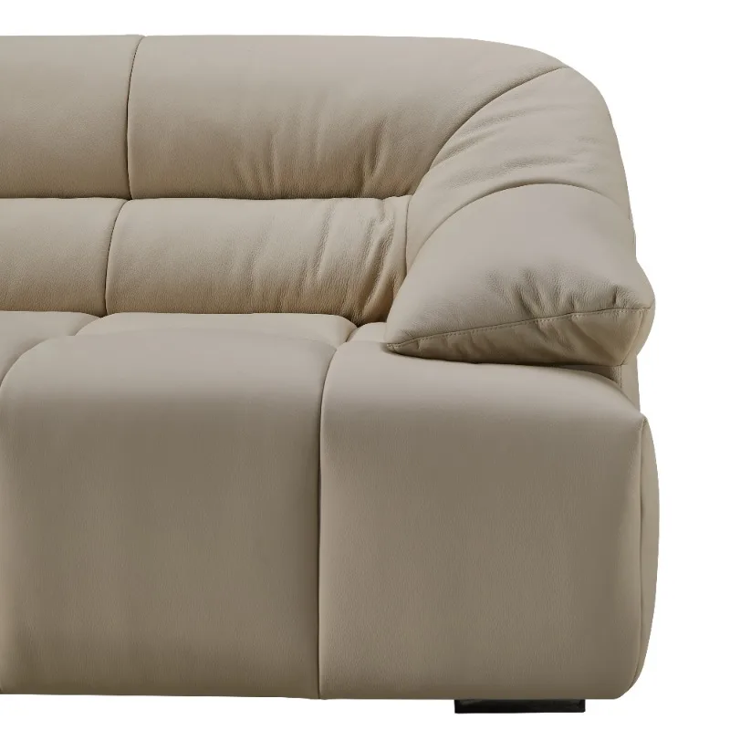 الجلود البيضاء الجلود بسيطة الترفيه جناح أريكة مجموعة أثاث غرفة المعيشة أو فندق سحابة أريكة الزاوية أريكة