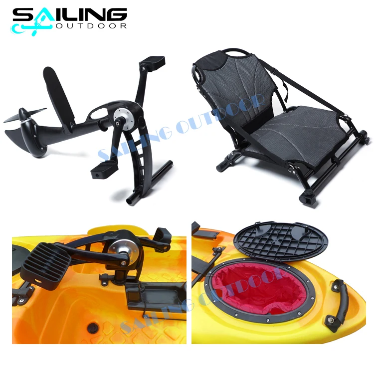 Sailing Outdoor Roto Molded Plastic Kayak Pedal Propel Drive System Canoe Con Pedales