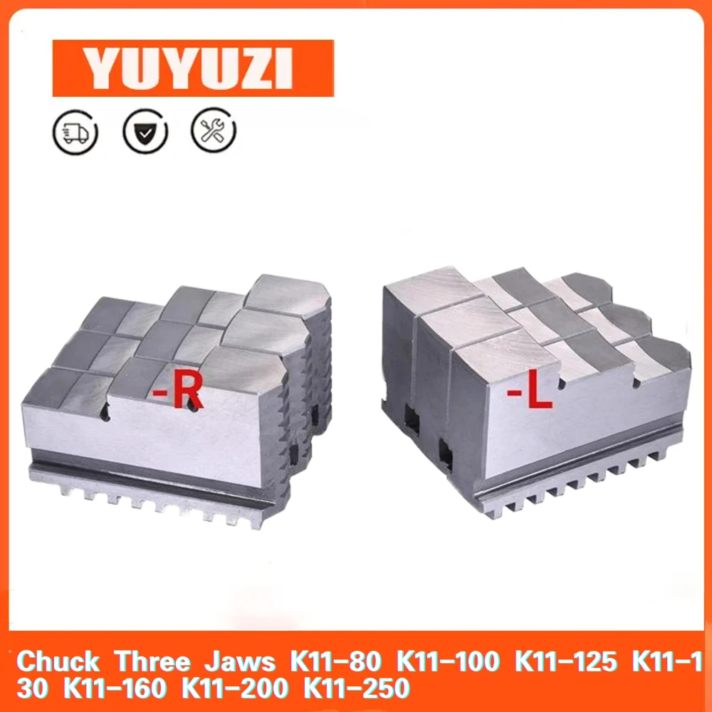 

Chuck Three Jaws K11-80 K11-100 K11-125 K11-130 K11-160 K11-200 Universal Three-jaw Chuck Card Foot 3Pcs/Set Mechanical Lathe