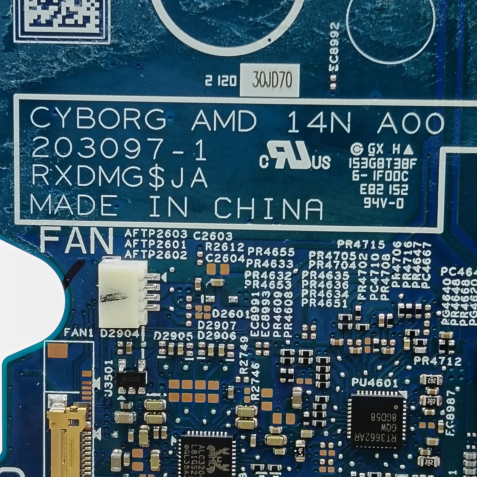 203097-1 For Dell inspiron 5415 Laptop Motherboard R3-5300U R5-5500U R7-5700U Mainboard