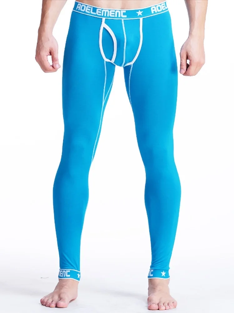 Men's long Johns one-piece thin underpants Tight thermal pants Modal slim cotton pants leggings