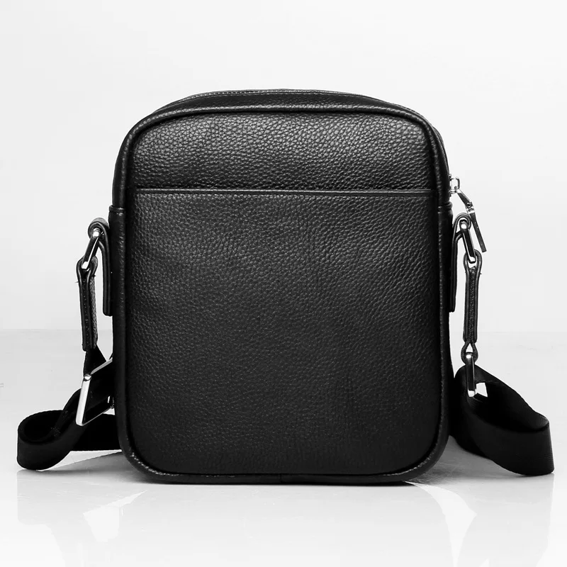 New Single Shoulder Fashion Mini High-end Men's Genuine Leather Top Layer Cowhide Phone Crossbody Luxury Man Leather Bag