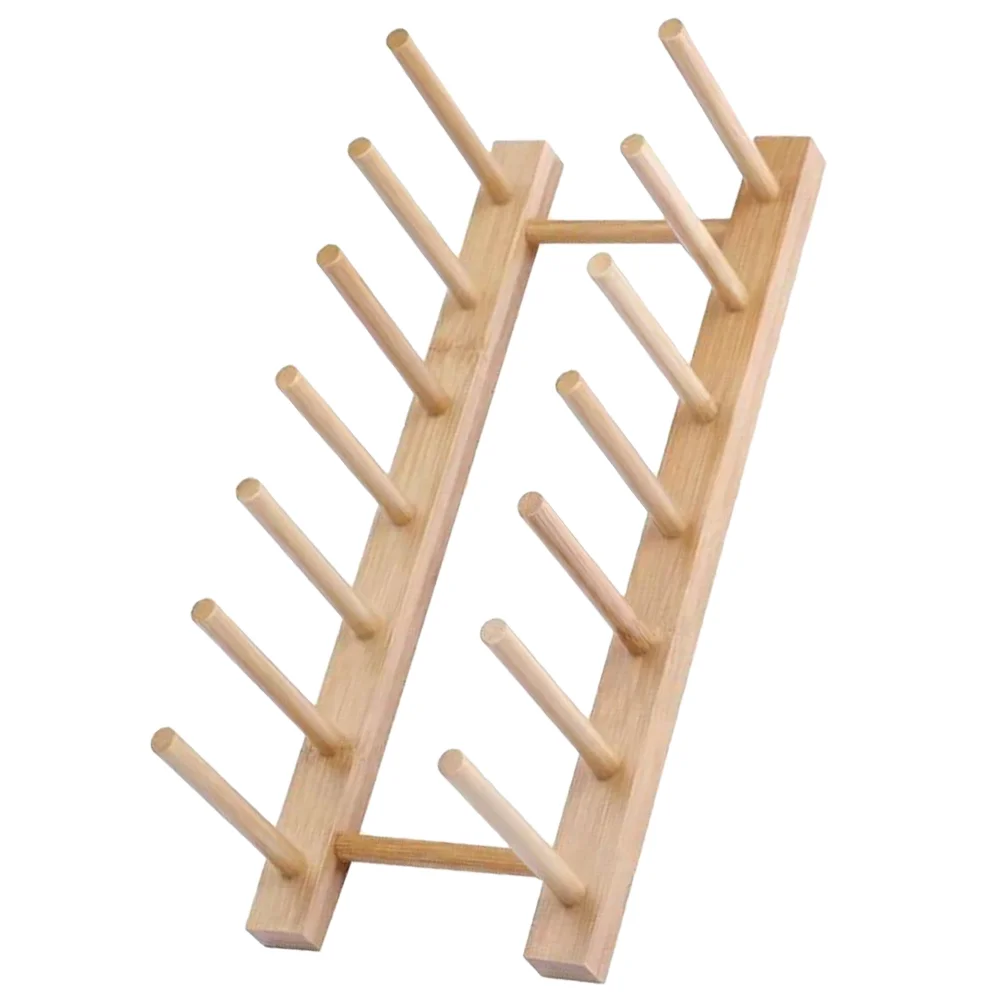 

Spool Stand Wood Thread Holder Wooden Organizer Sewing Rack Brackets Solid Desktop Crochet Hooks Storage for Spools of