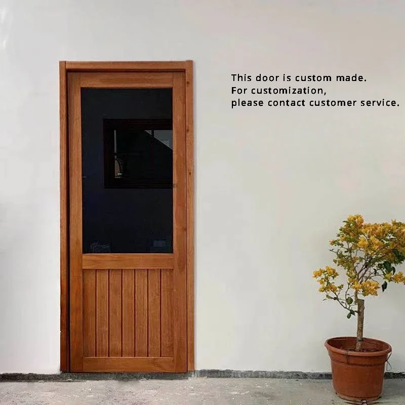 

Custom Vintage Doors Shop Residential Hostel Wooden Modern Doors Home Saloon Pastoral Luxury Acordeon Home Improvement RR50DW