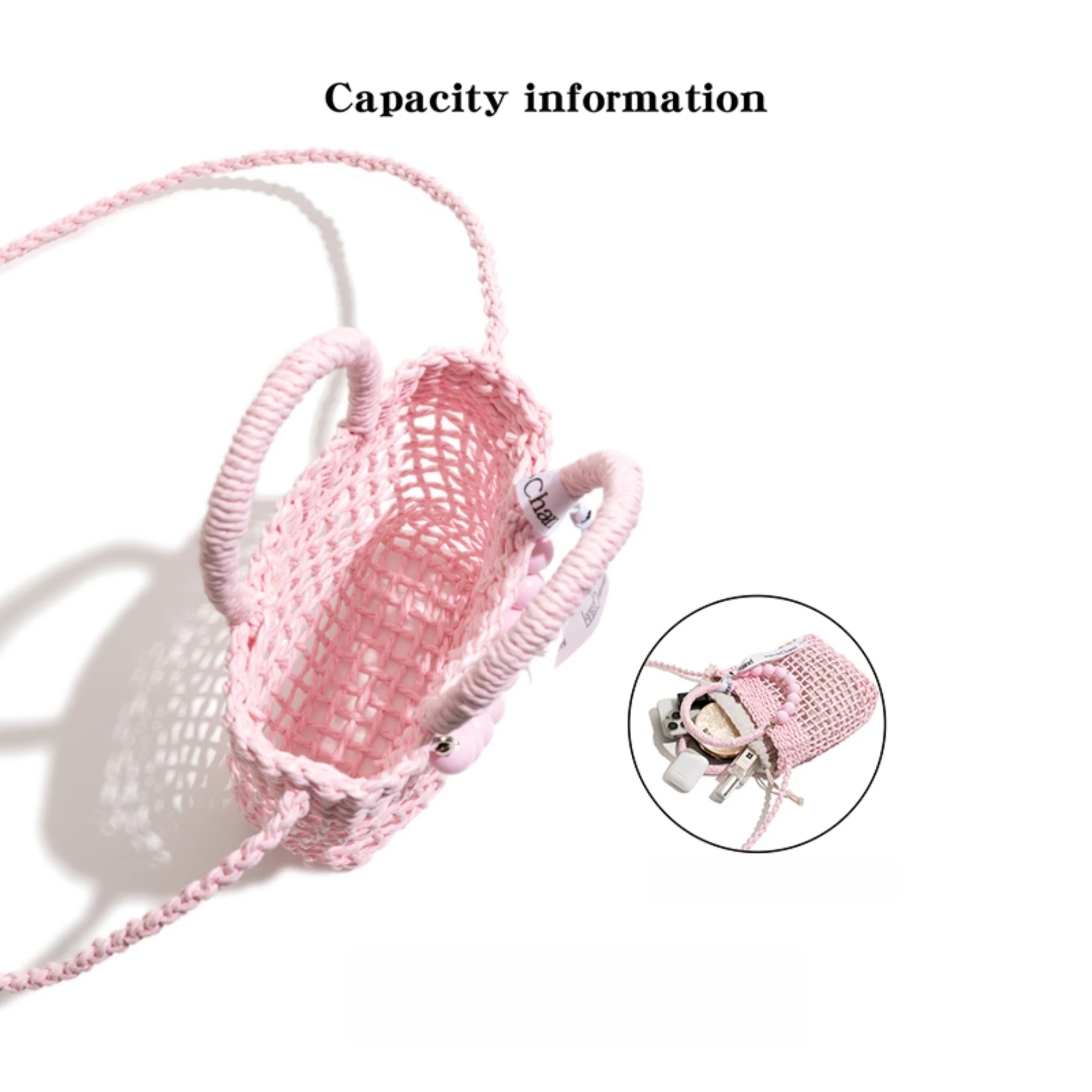 กระเป๋าถือถังฟางขนาดกะทัดรัดพร - Women'S Bags Holiday บทวิจารณ์และราคา