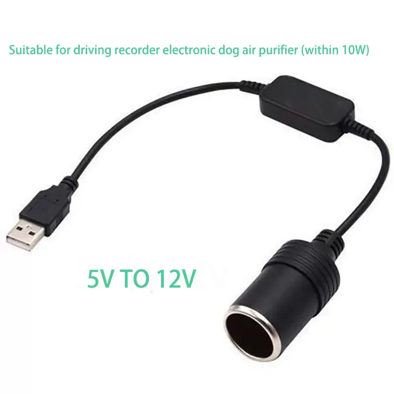 USB-Kfz-Zigarettenanzünder-Konverter mit Drehfunktion, 5V 2A USB zu 12V, für Zigarettenanzünder-Buchsen, Autoelektronik – Detail 9