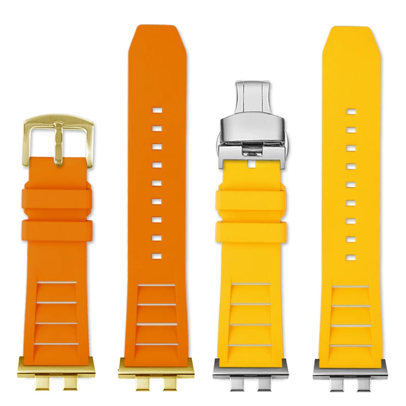 カシオG-SHOCKのフルオロラバーウォッチバンド、変更されたリストバンド、35周年記念シリーズ、GMW-B5000、小さなゴールドまたはシルバーのピース