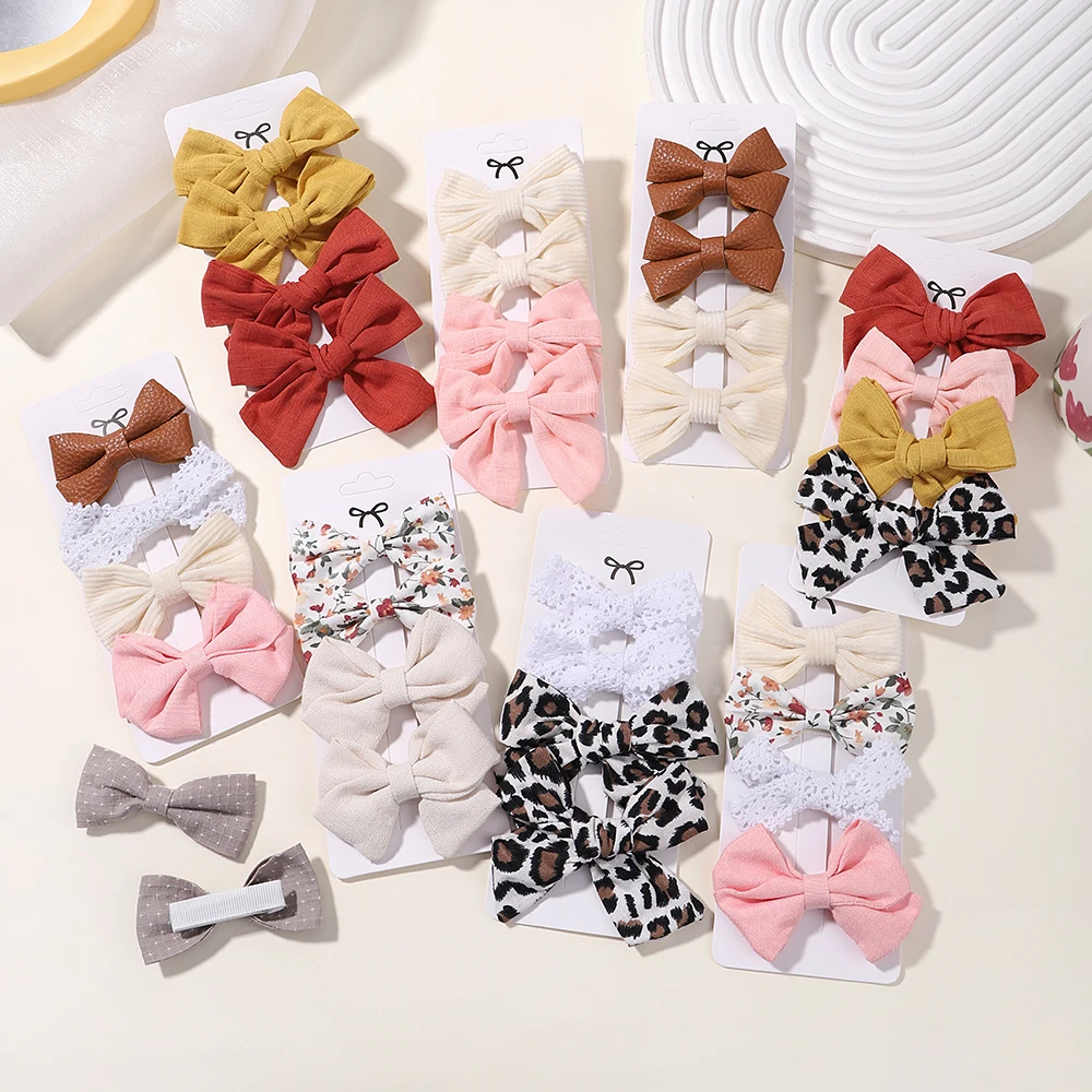 4 teile/satz neue Mädchen Leopard Haarnadeln Kinder süße Haars pangen Haars pangen schöne Haars chleifen Kinder niedlichen Baby Haarschmuck