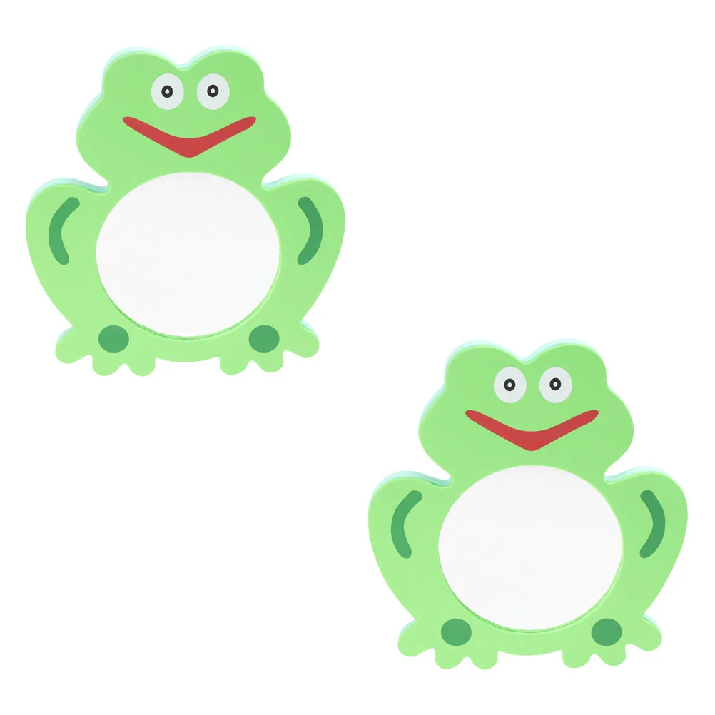 

2 Pcs Animal Take Bath Frog Mirror Travel Baby Toys Toddler Toddlers 2100X1950X130CM Eva Cartoon