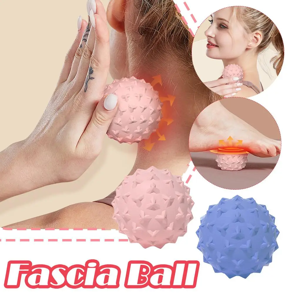 Pelota de masaje de Fascia para Yoga, palo muscular de Fitness, bola Plantar meridiana, relajación de hombros, piernas y cuello, Z9R5