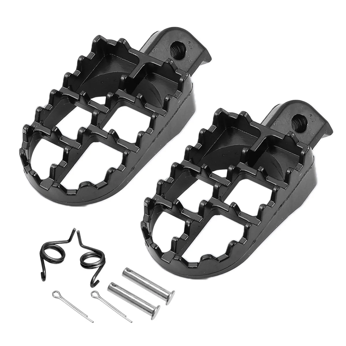 

2Pcs Motorcycle Foot Pegs Heavy Duty Footrest Dirt Bike Non-Slip Pedals Off Road Accessories 80 Tw200 Crf50 70